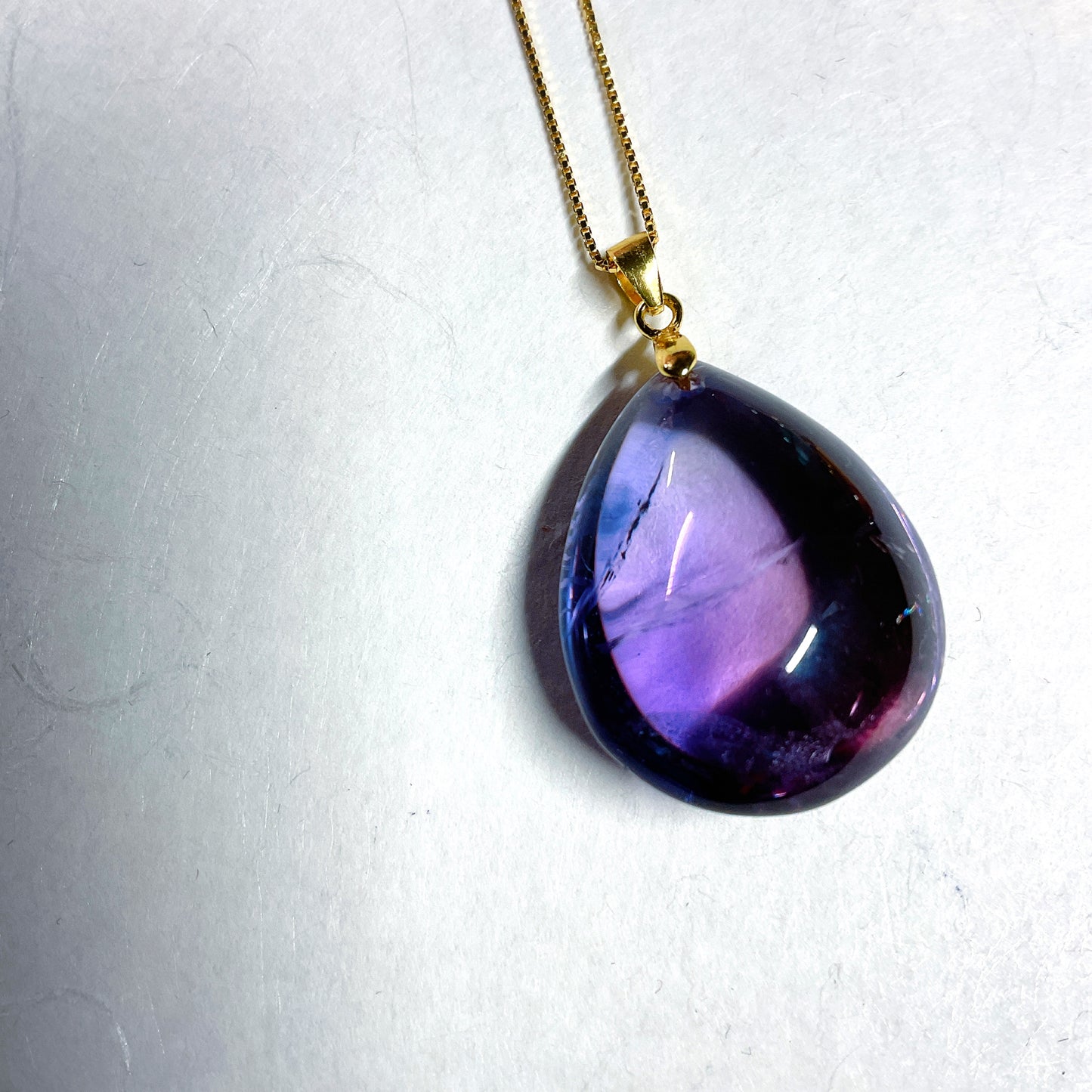 Ametrine Drop Pendant / s925 Necklace