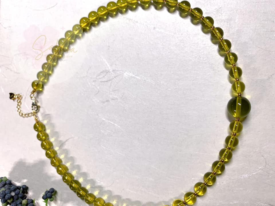 Natural BLUE AMBER Necklace