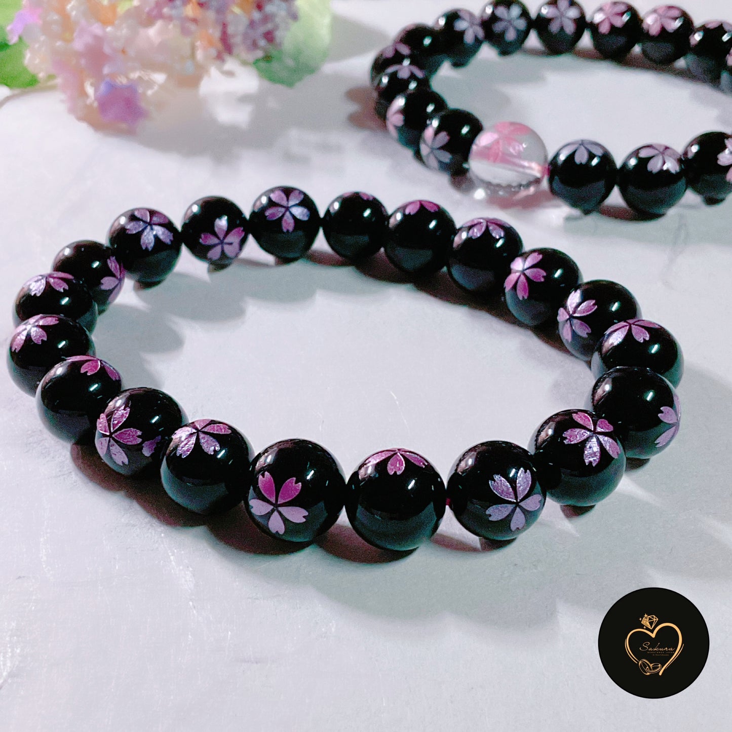 SAKURA 🌸 Black ONYX Bracelet