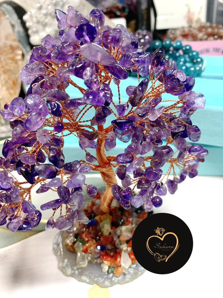 💜Naturals Amethyst Crystal Tree