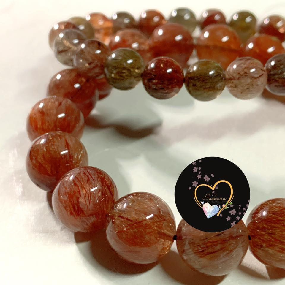 RED Foliated Mica in Quartz