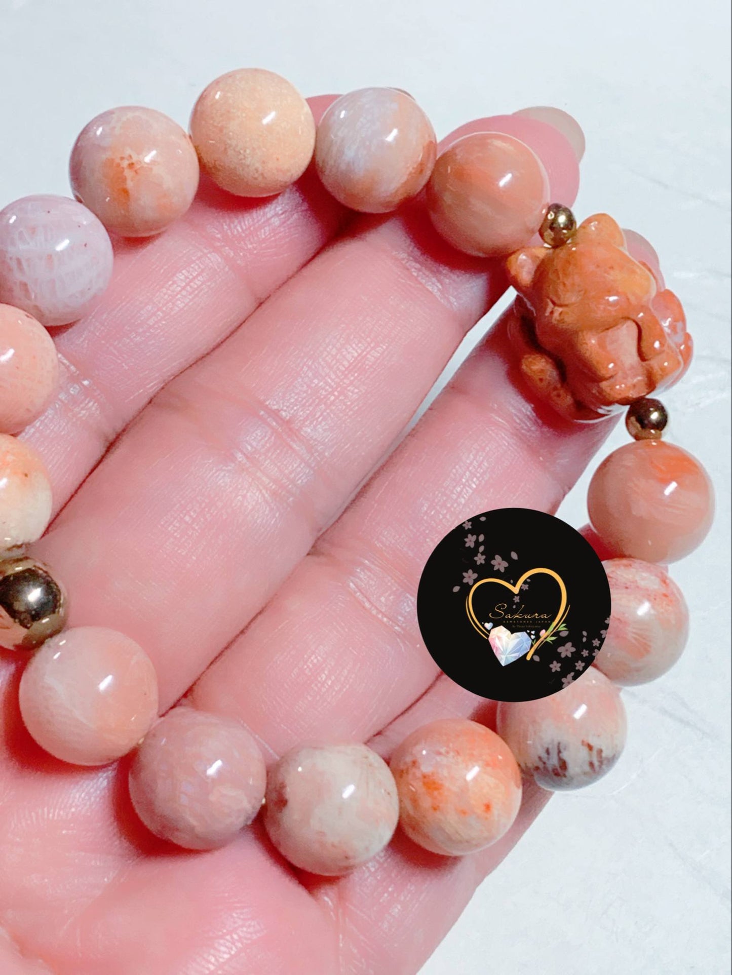 FOSSIL CORAL 🪸 Bracelet 9TAilFOX 🦊 Charms Bracelet