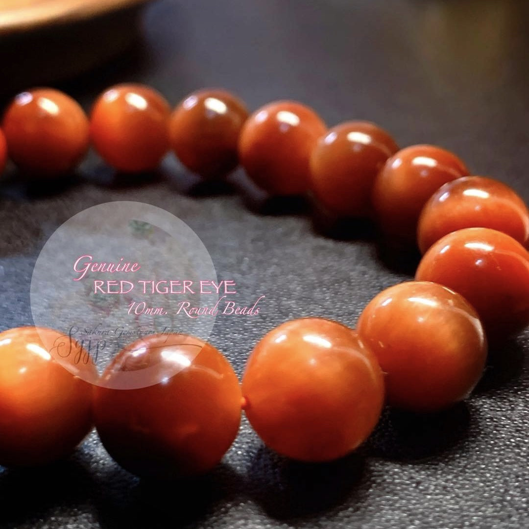 Natural Color Natural RED TIGER EYE Bracelet ( no enhancement )