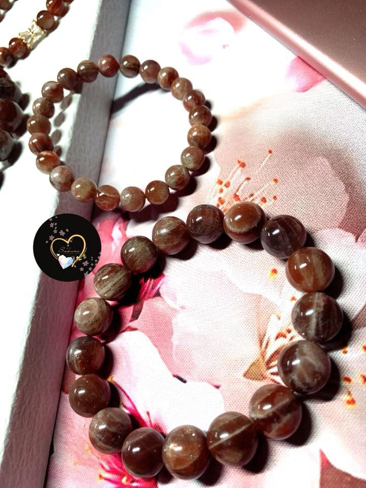 Sunstone x Moonstone ( Bracelet SET of x2 )