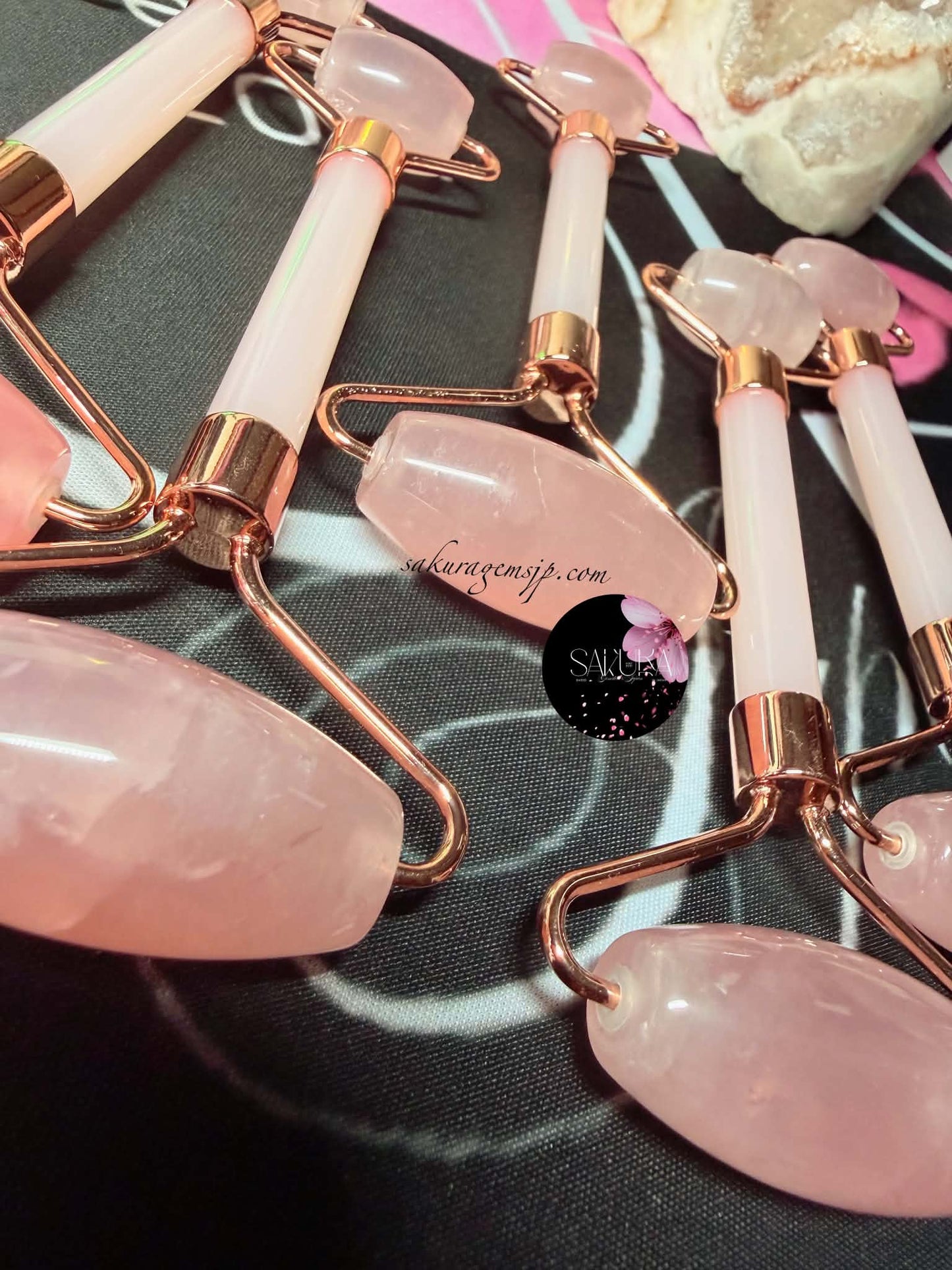 Premium Grade Rose Quartz ~face roller~