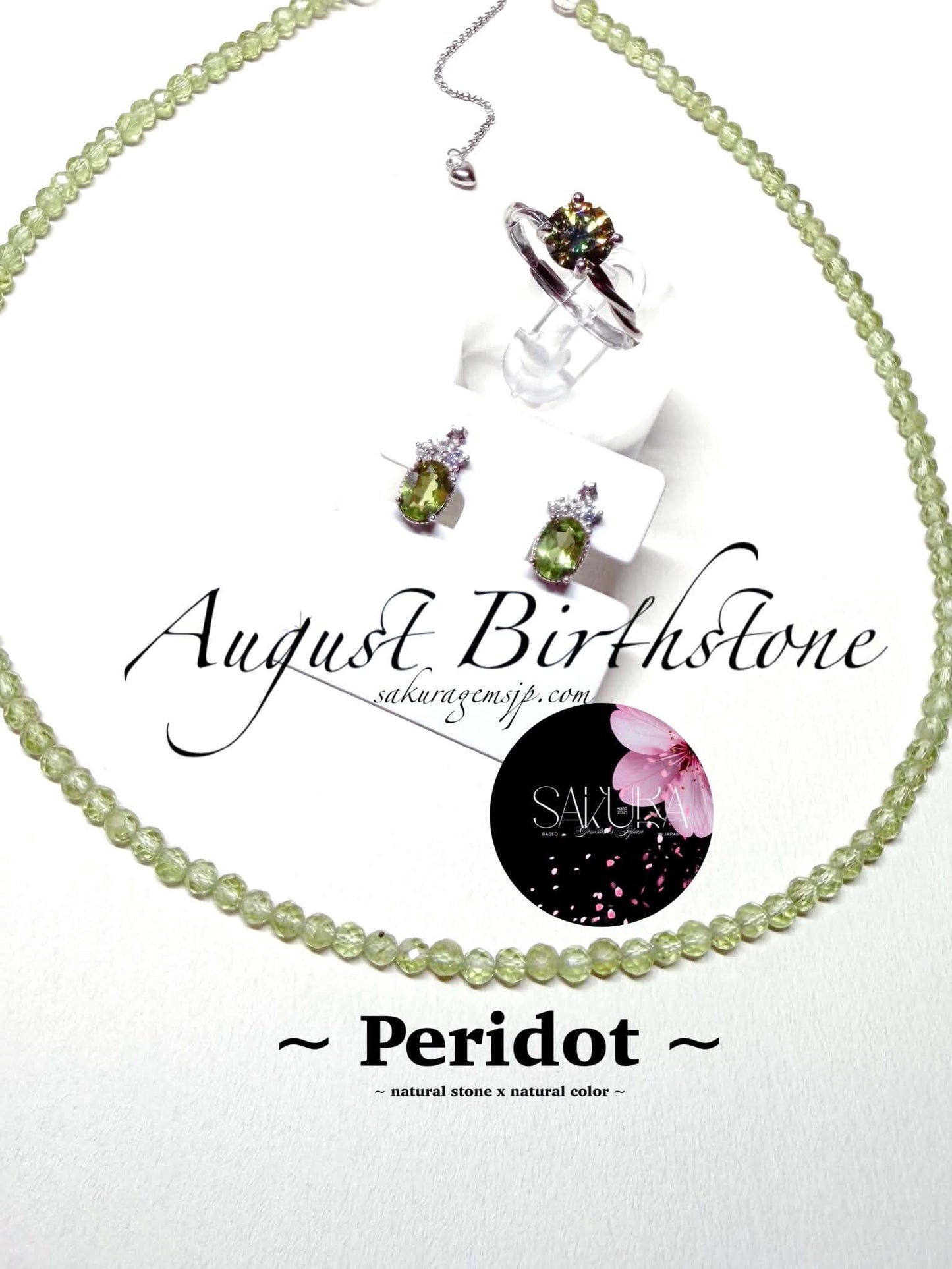 s925 Sterling Silver Setting Peridot Stud Earrings