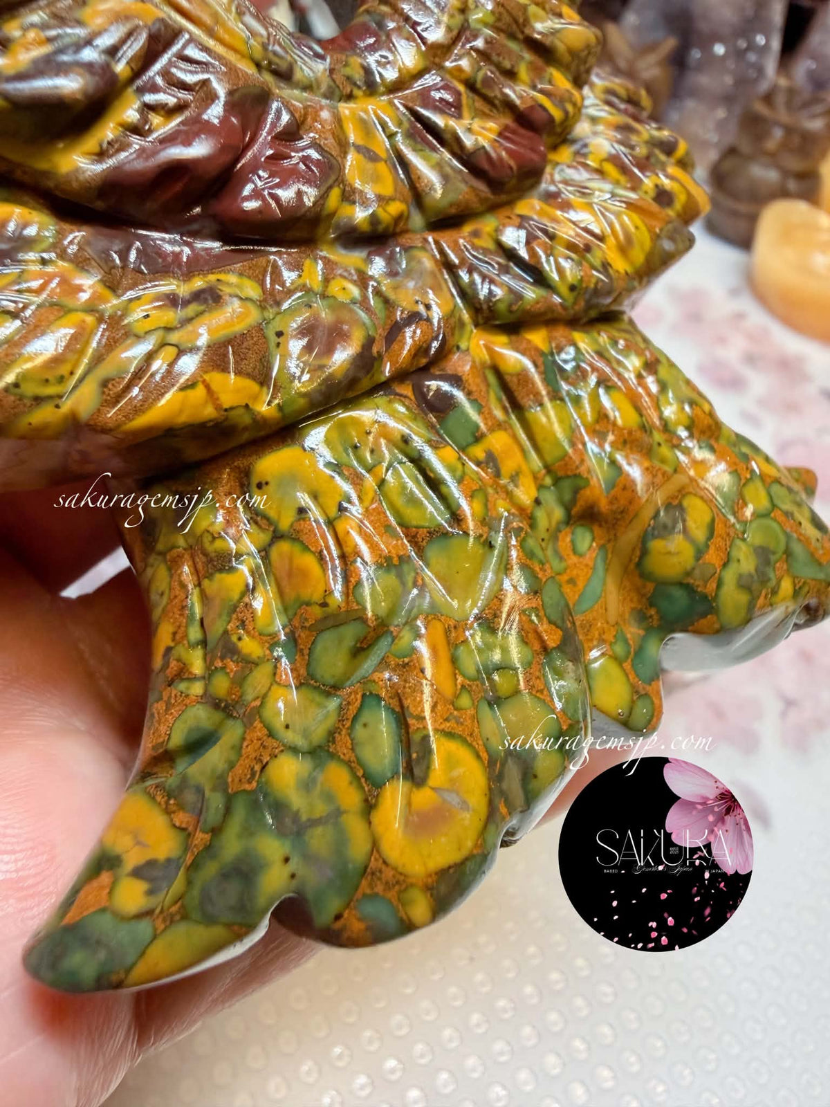 Seraph / Six-Winged Angel Carving / Mariam Jasper Stone