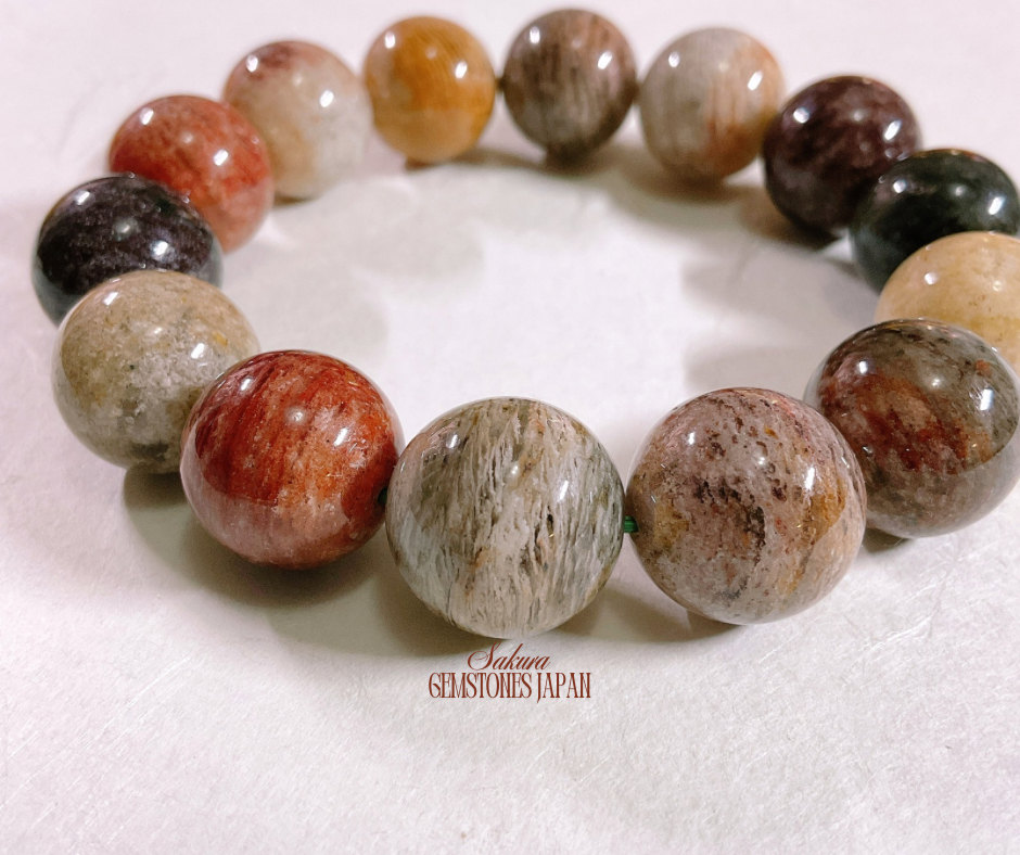 FOUR Season Garden Quartz  / Phantom Quartz Bracelet