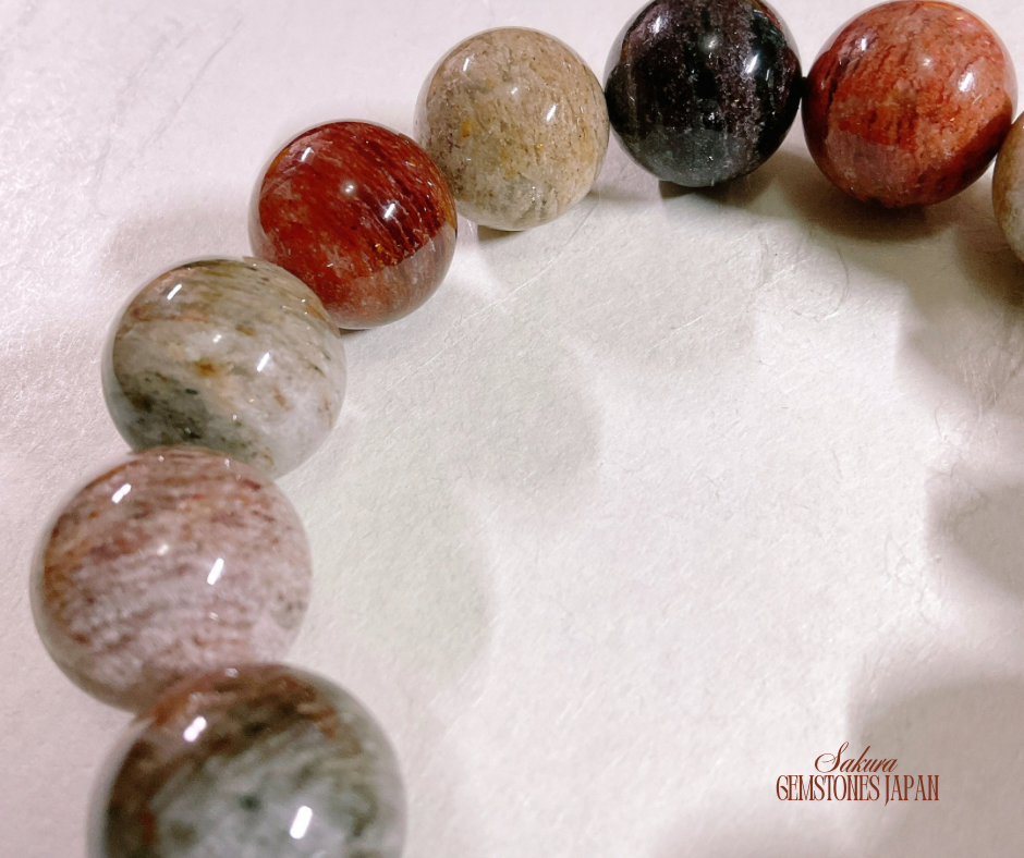 FOUR Season Garden Quartz  / Phantom Quartz Bracelet