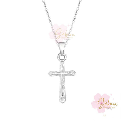 s925 Sterling Silver Settings CROSS Pendant Necklace