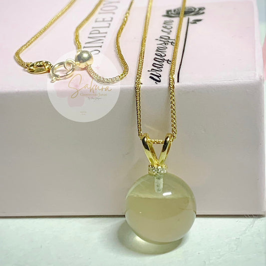 Natural Citrine s925 Necklace Pendant