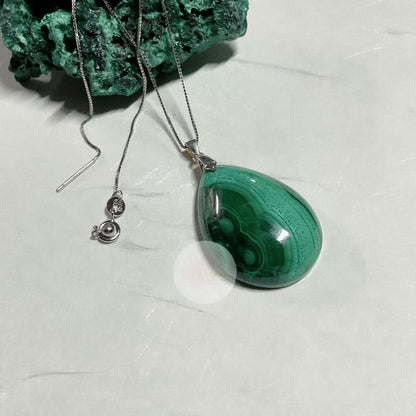 MALACHITE Drop Pendant s925