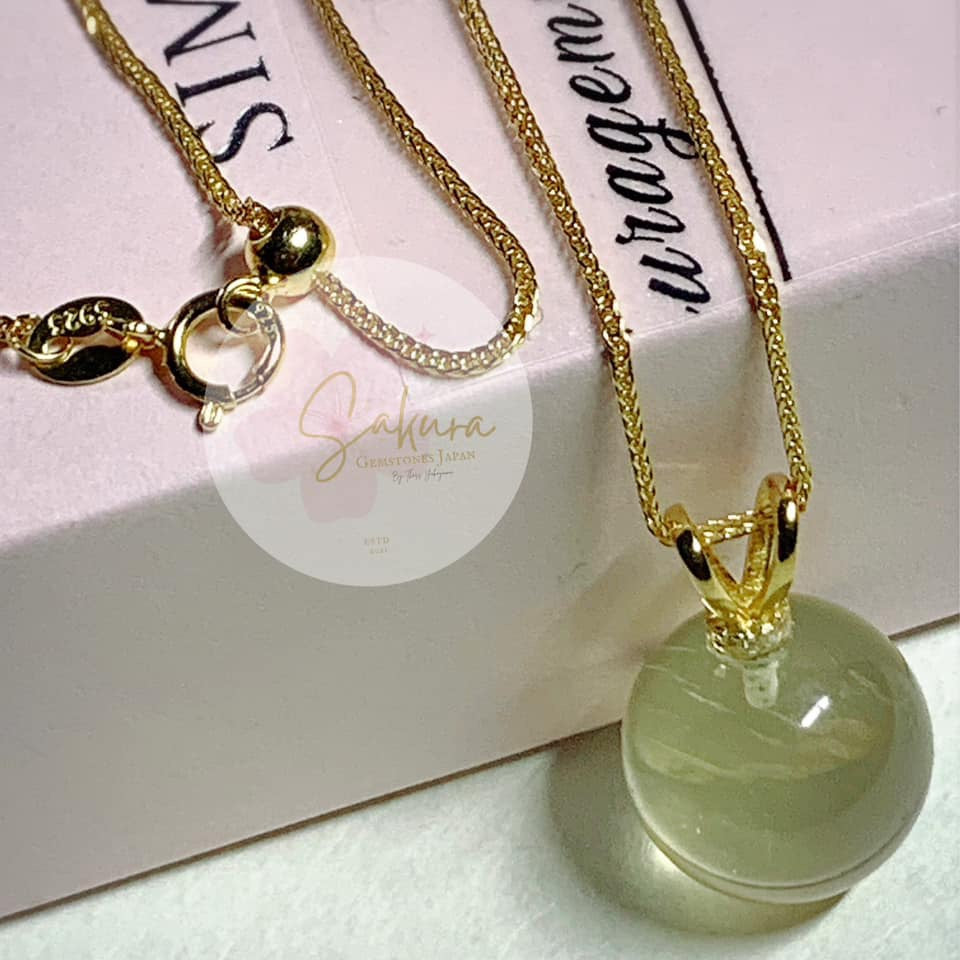 Natural Citrine s925 Necklace Pendant