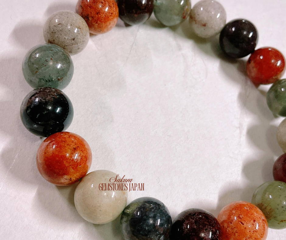 FOUR Season Garden Quartz  / Phantom Quartz Bracelet