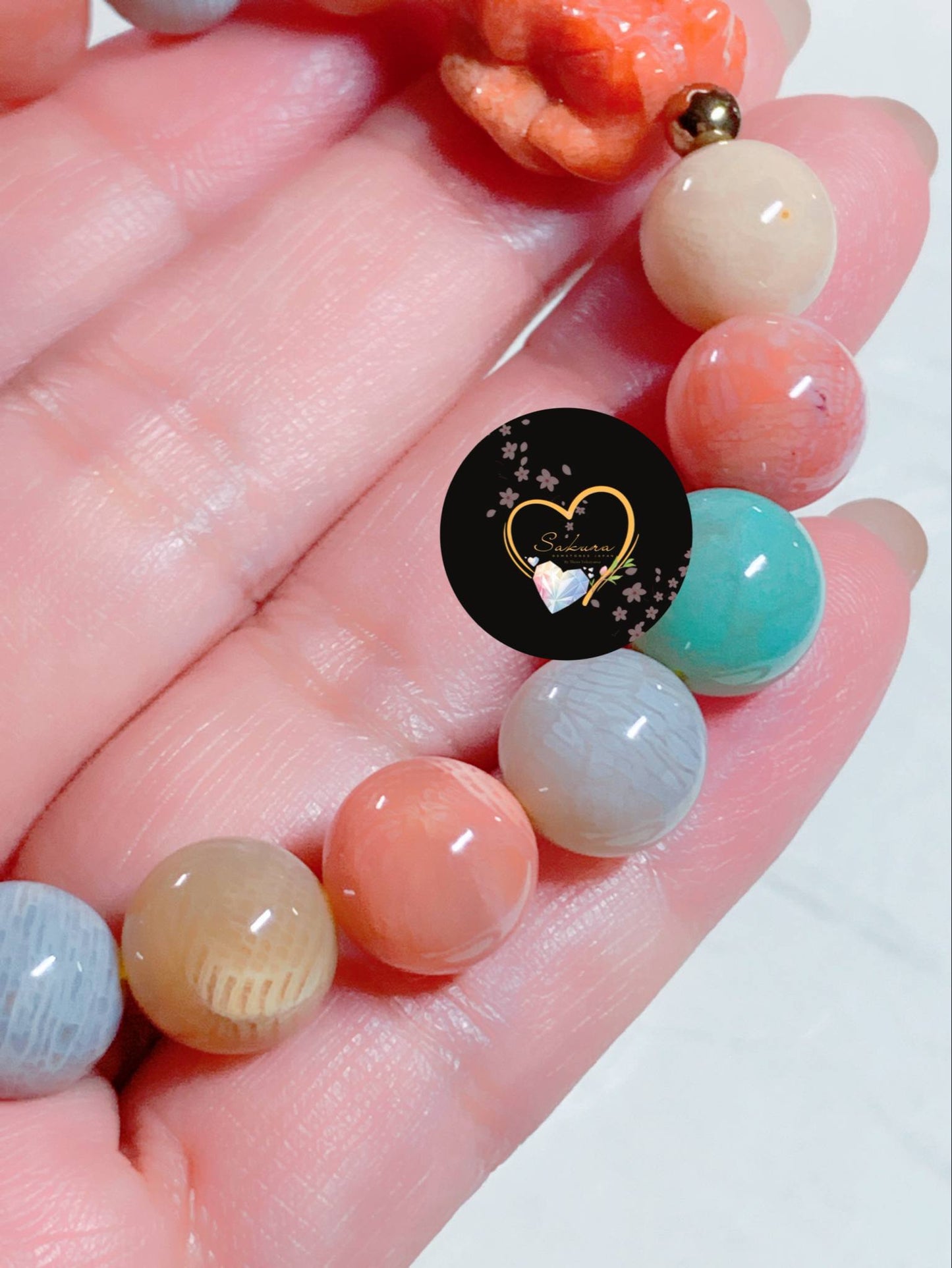 FOSSIL CORAL 🪸 Bracelet 9TAilFOX 🦊 Charms Bracelet