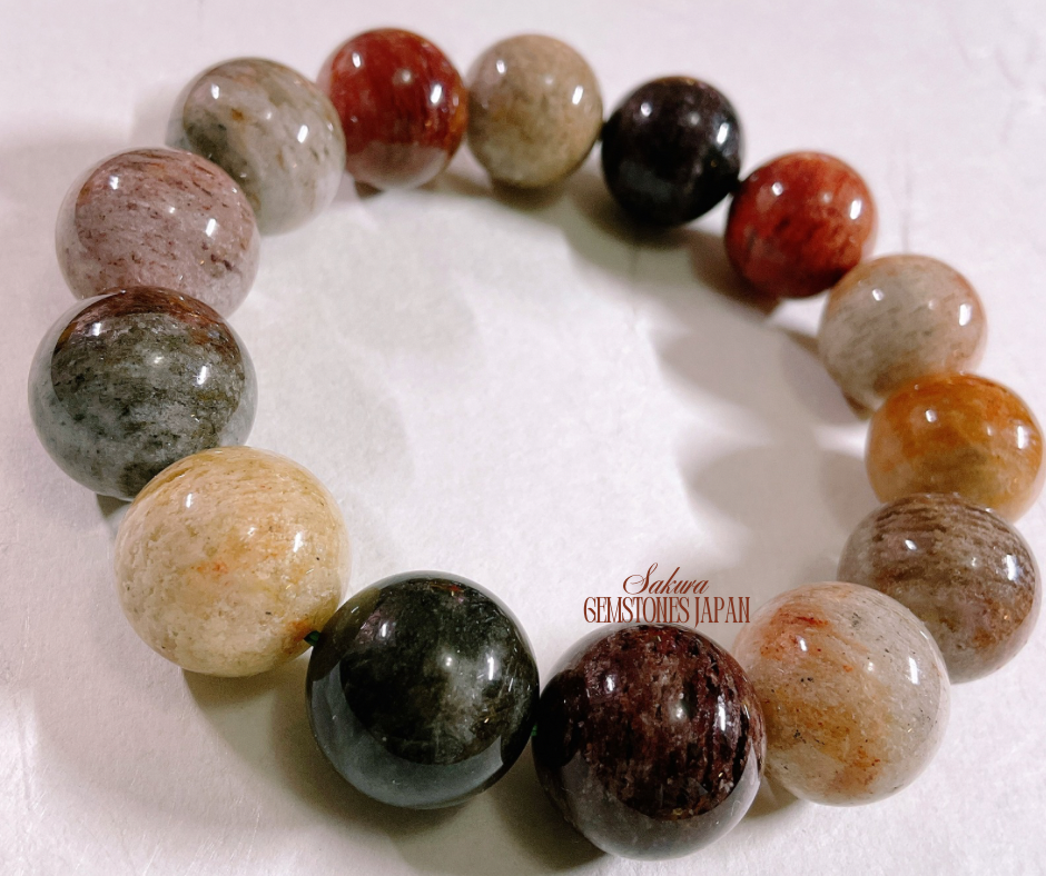 FOUR Season Garden Quartz  / Phantom Quartz Bracelet