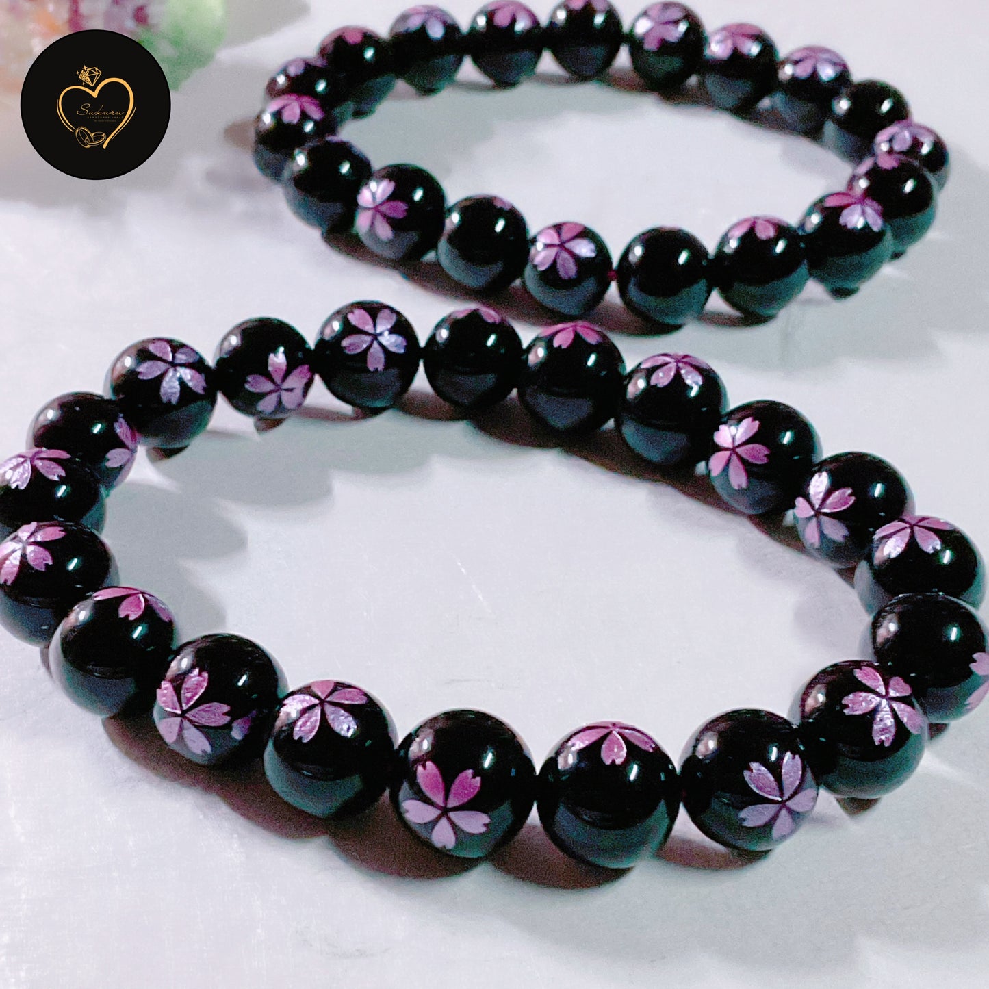 SAKURA 🌸 Black ONYX Bracelet
