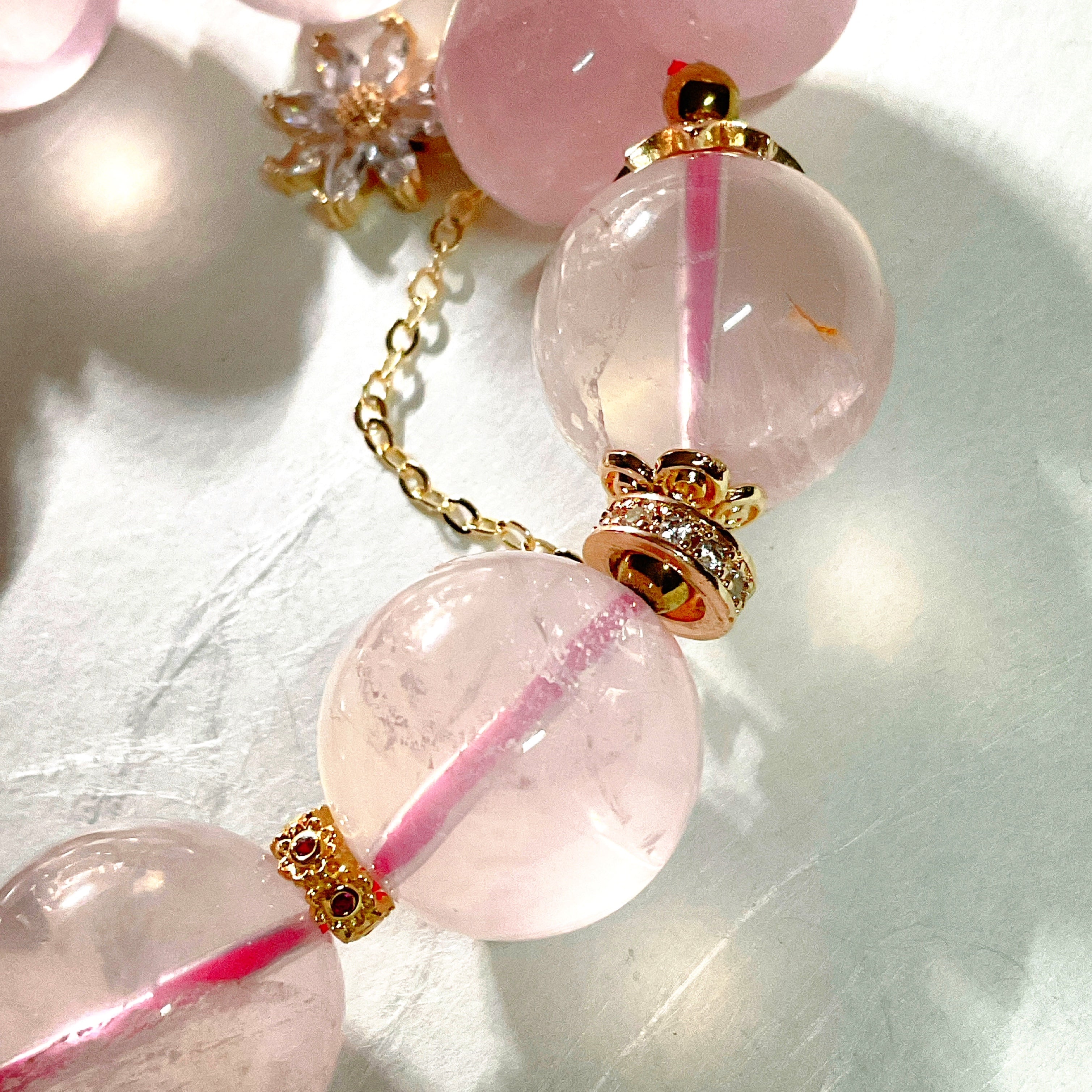 DESABURE by: imsakura ROSE Quartz Bracelet – Sakura Gemstones Japan