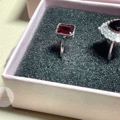 GARNET Ring s925 Sterling Silver