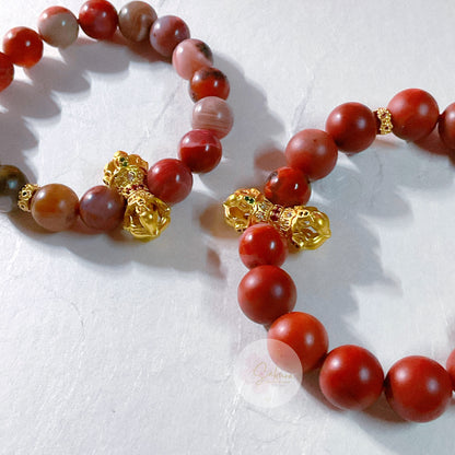 Southern RED Agate ~ Vajra Bracelet ~