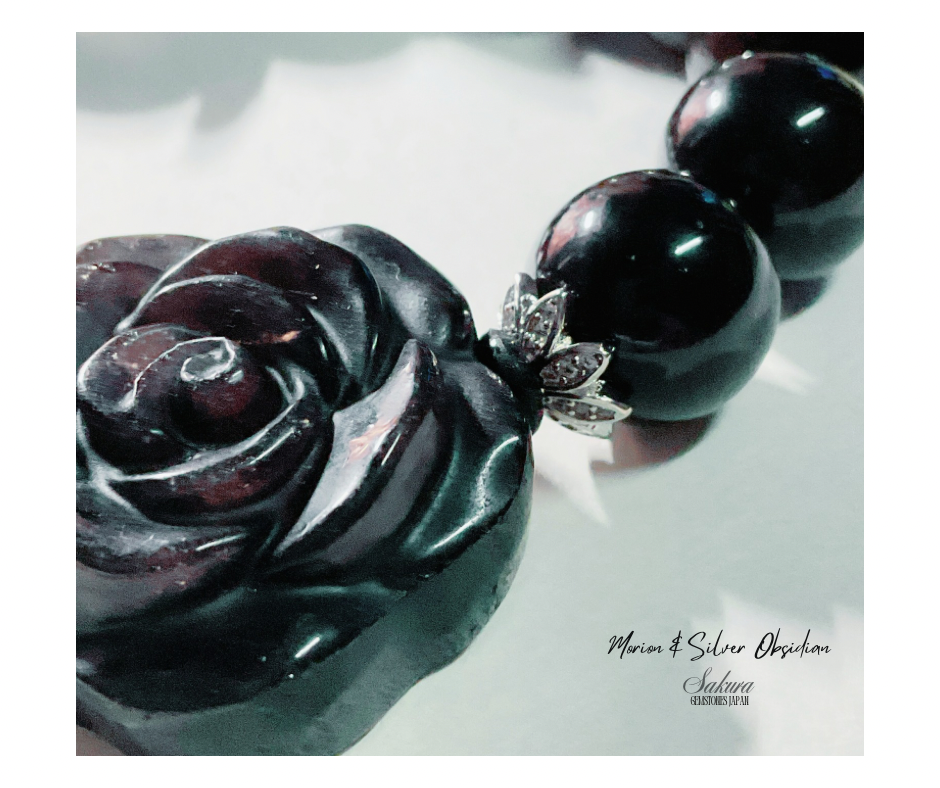 Morion & Silver Obsidian Bracelet ( desabure by: im sakura )