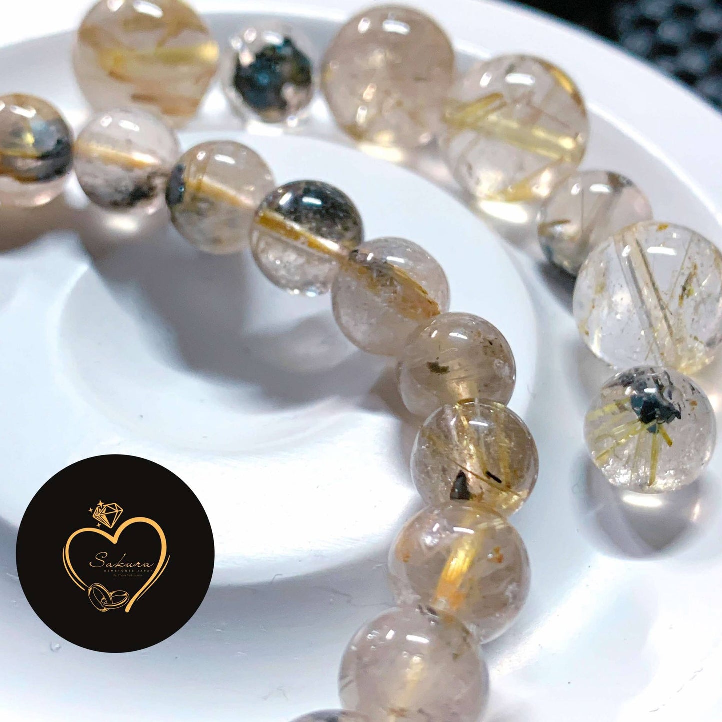 TAI-CHIN Golden Rutile in Quartz Bracelet