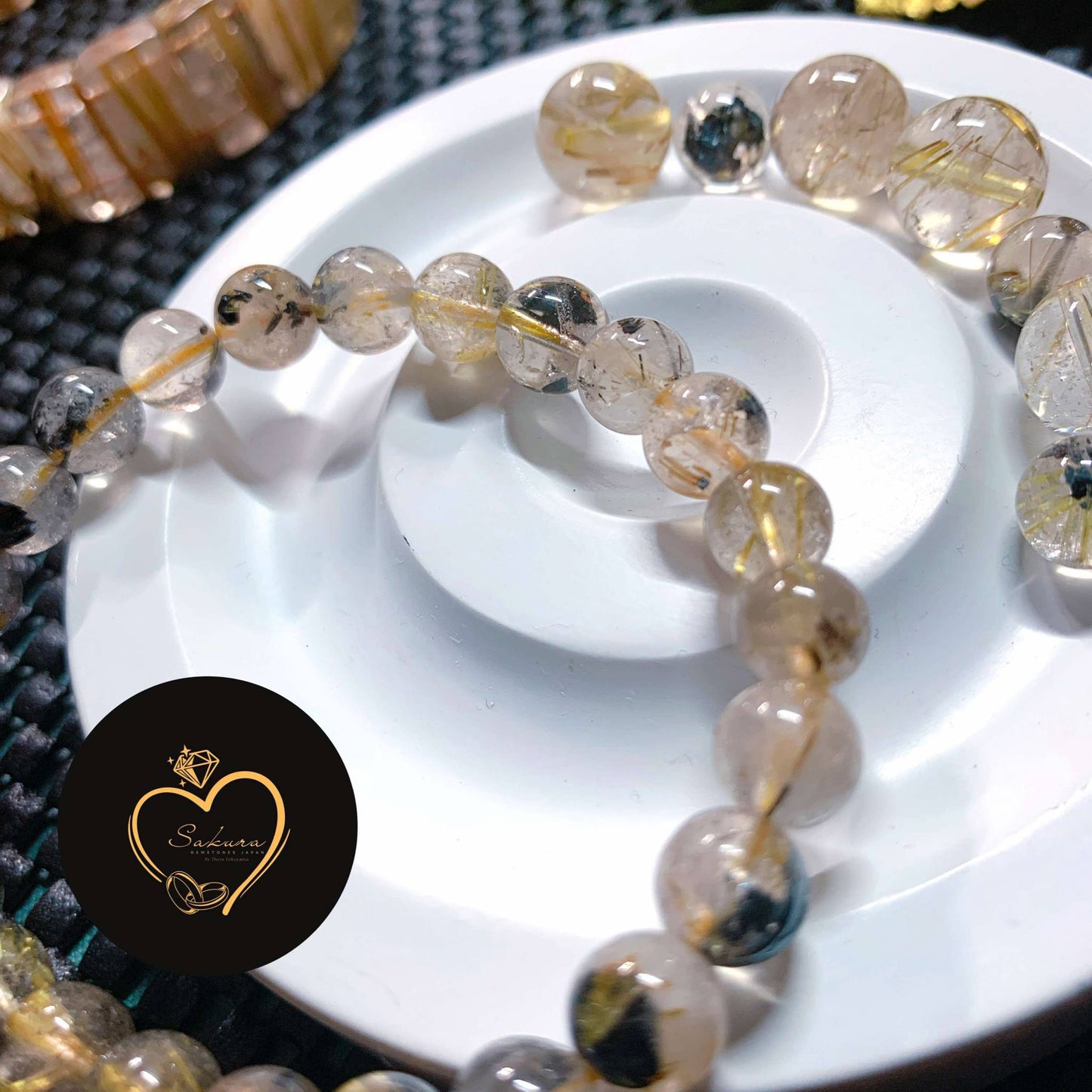 TAI-CHIN Golden Rutile in Quartz Bracelet