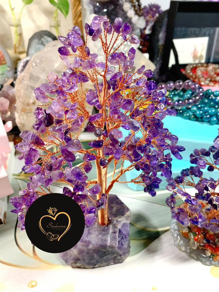 💜 Naturals AMETHYST Crystal tree ( Dream Amethyst Base )
