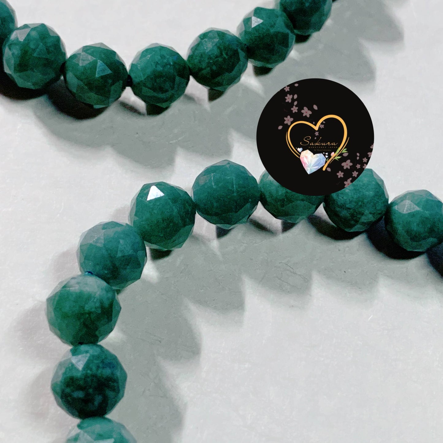 Blue JADE Faceted Cut Bracelet