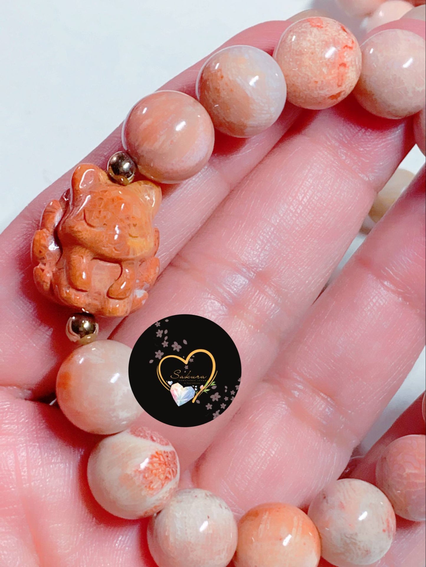 FOSSIL CORAL 🪸 Bracelet 9TAilFOX 🦊 Charms Bracelet