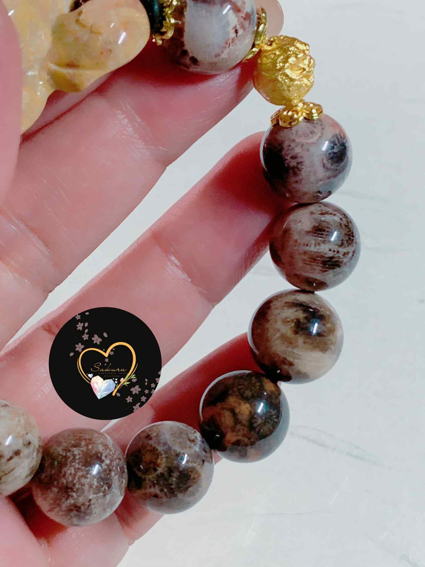 Fossil CORAL🪸 SNAKE Carving Charms Bracelet ( desabure by: iMSAKURA )