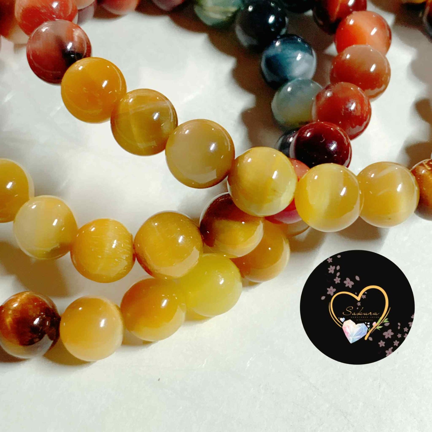 MIX COLOR Tiger 🐅 Eye Bracelet ( NO Enhancement )