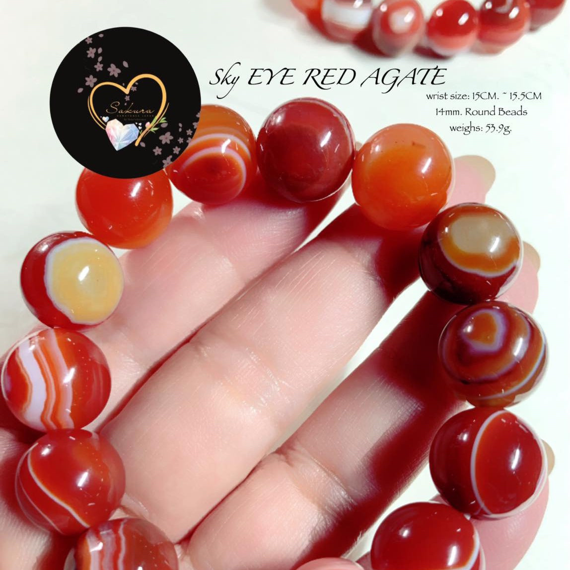 SKY EYE Red Agate Bracelet