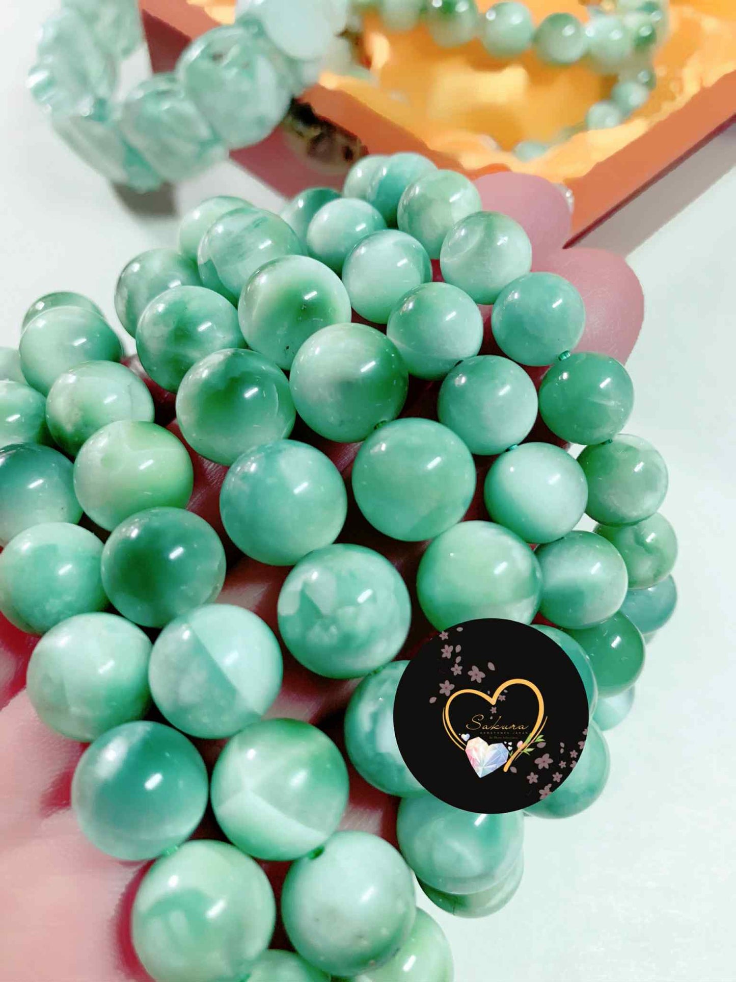 SNOWFLAKE Jade / GREEN LARIMAR
