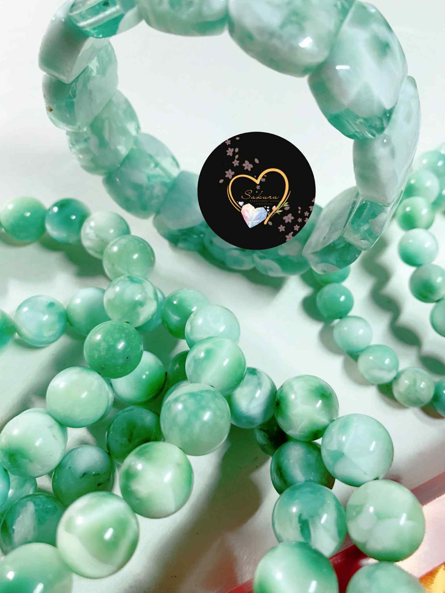 SNOWFLAKE Jade / GREEN LARIMAR