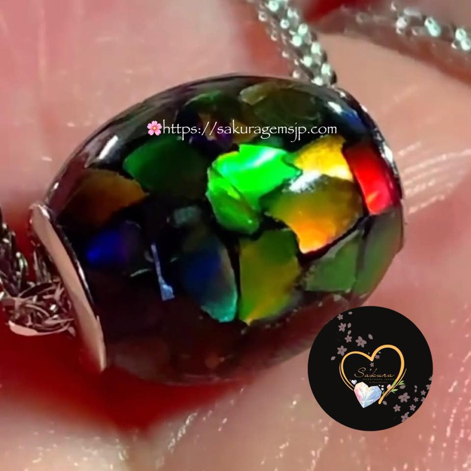 AMMONITE FOSSIL JEWEL💎s925 Silver Necklace