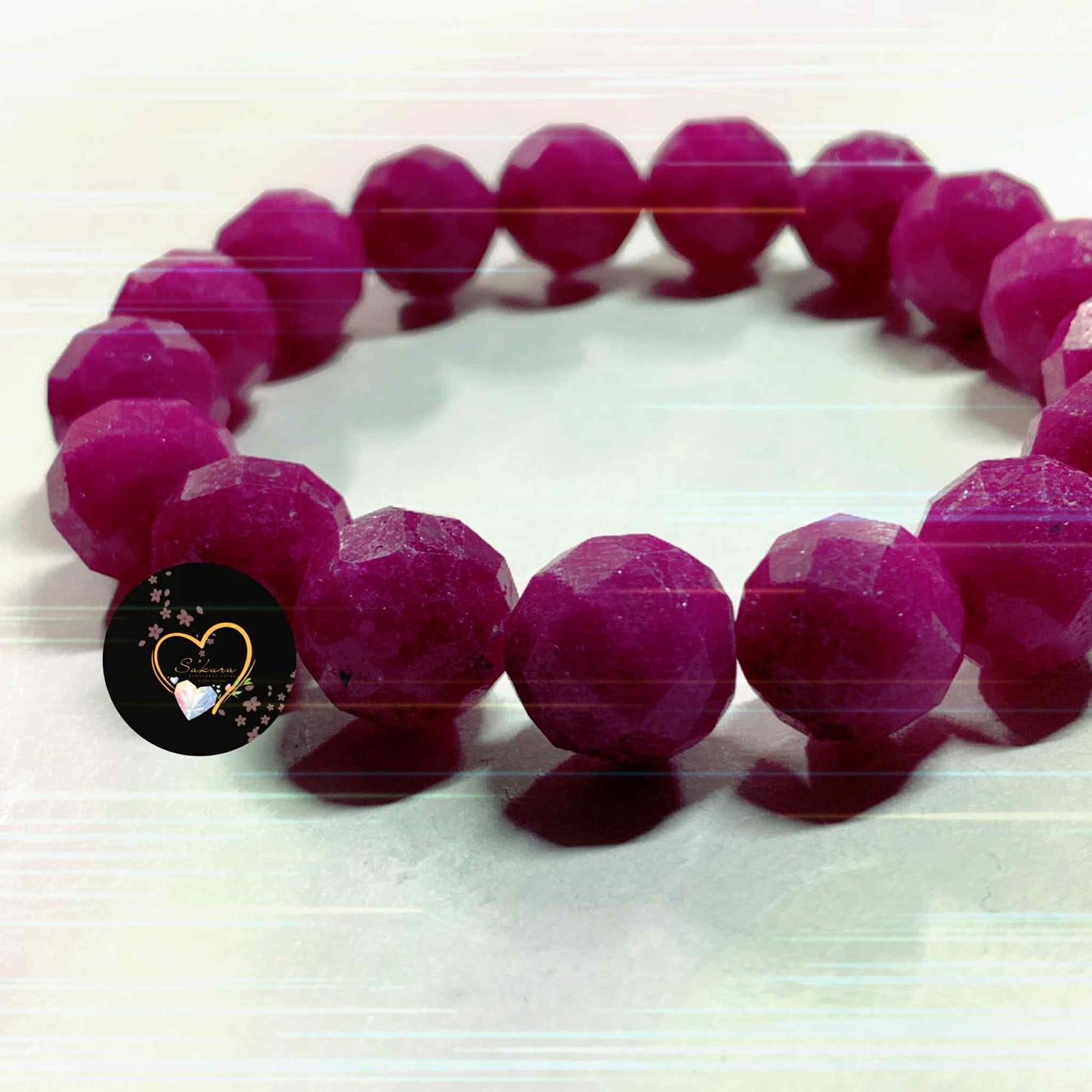 Natural Raw Stone Natural RUBY Bracelet ✨rare✨ NO HEAT TREATMENT
