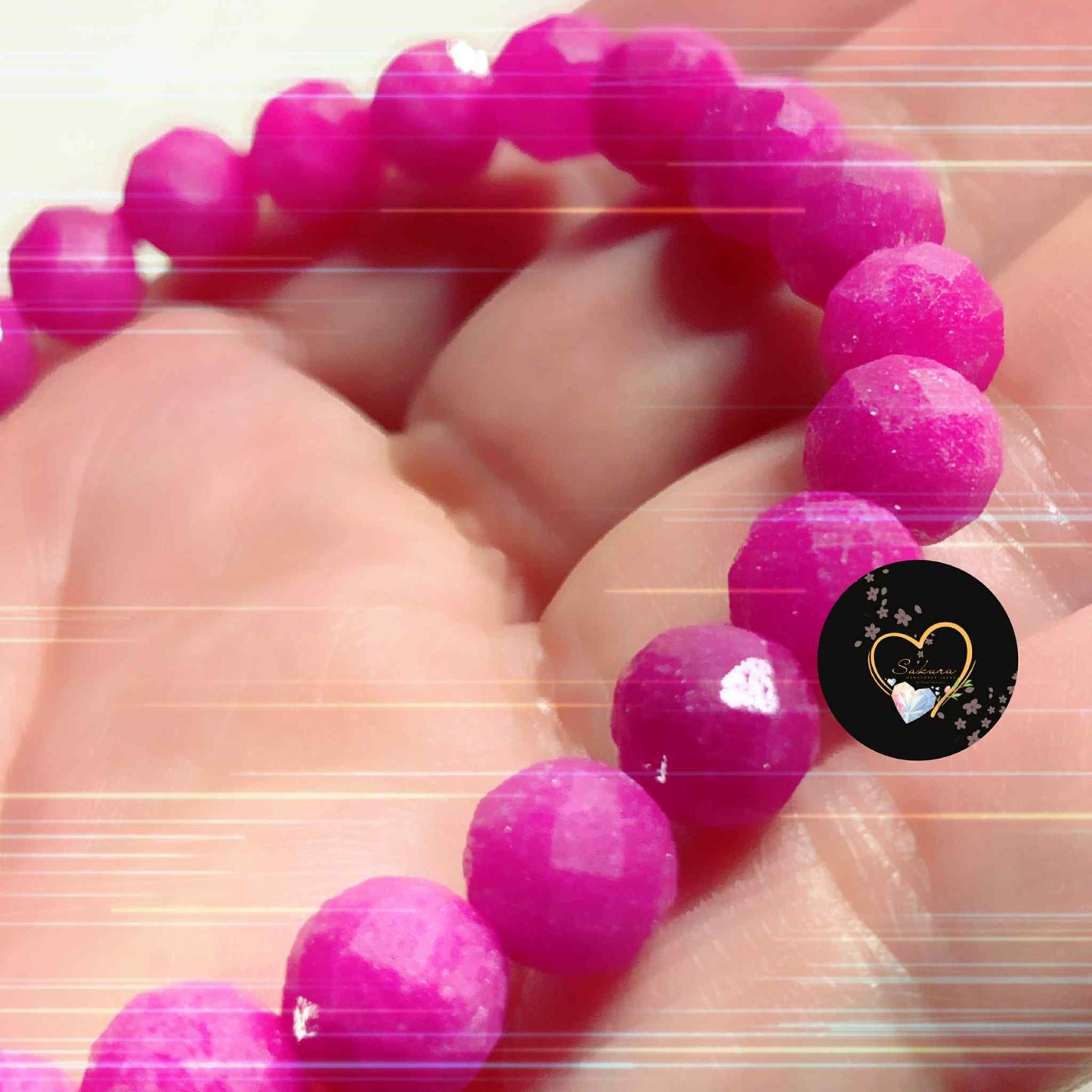 Natural Raw Stone Natural RUBY Bracelet ✨rare✨ NO HEAT TREATMENT ( Birthstone July ~ Cancer ♋️ )