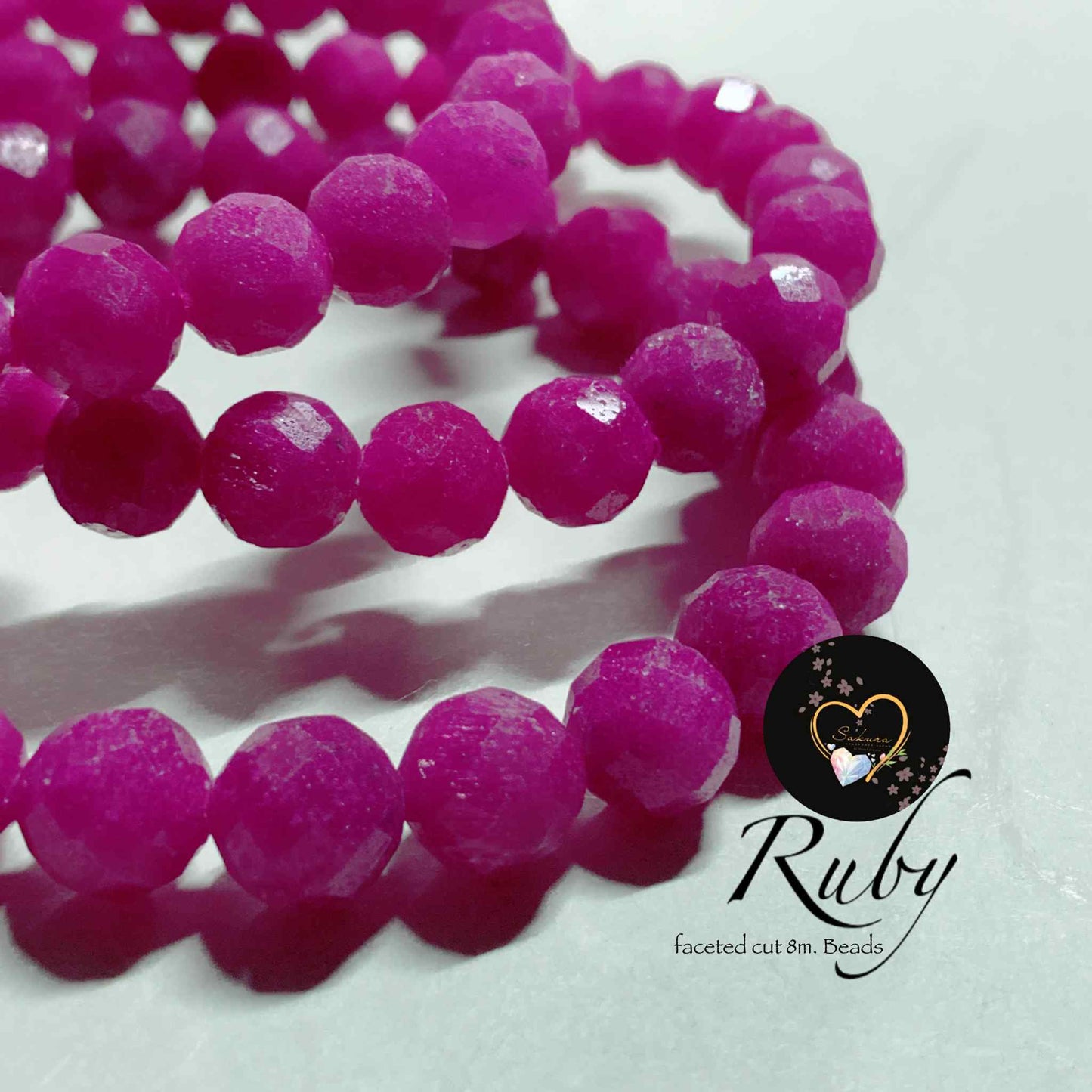 Natural Raw Stone Natural RUBY Bracelet ✨rare✨ NO HEAT TREATMENT ( Birthstone July ~ Cancer ♋️ )