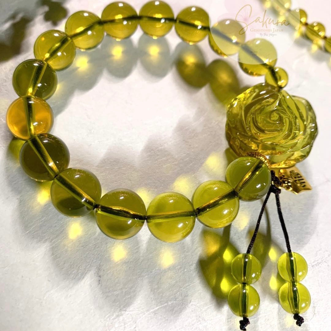 BLUE Amber Necklace & Bracelet SET