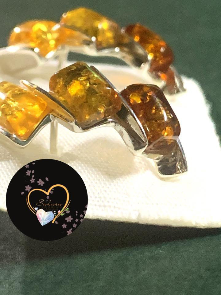 Natural Multi-Color BALTIC AMBER Earrings s925