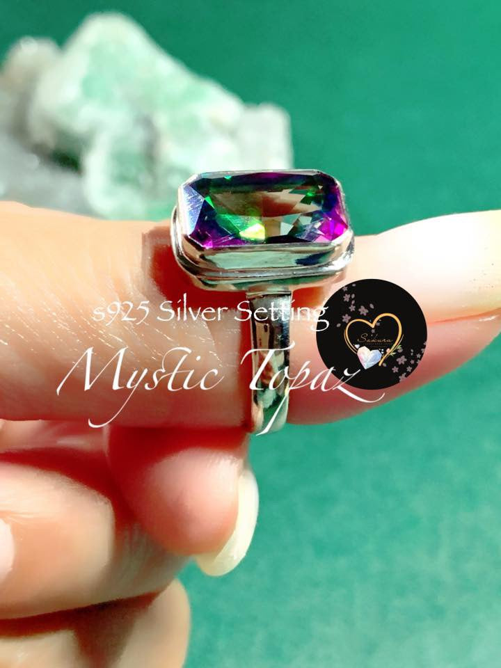 MYSTIC TOPAZ Ring s925 SILVER Setting