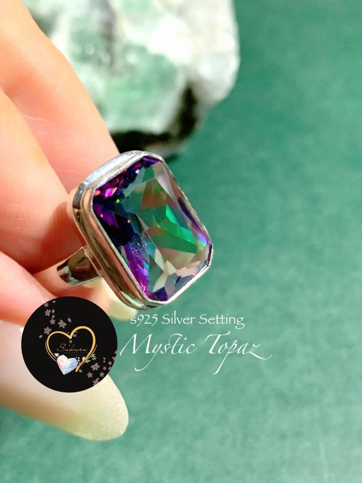MYSTIC TOPAZ Ring s925 SILVER Setting