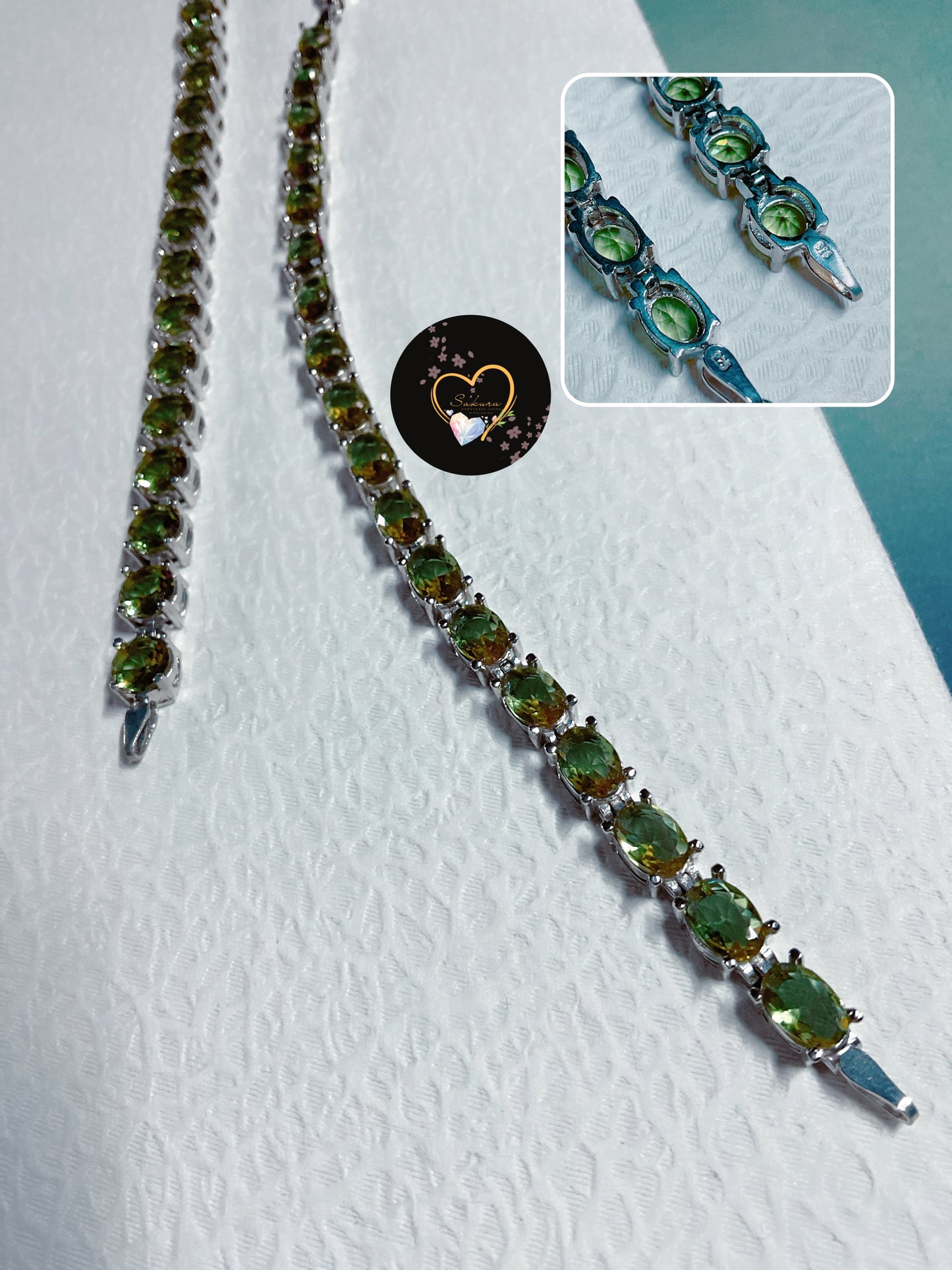 s925 Silver Natural Color-Change Gemstone ZULTANITE Bracelet Oval Cut