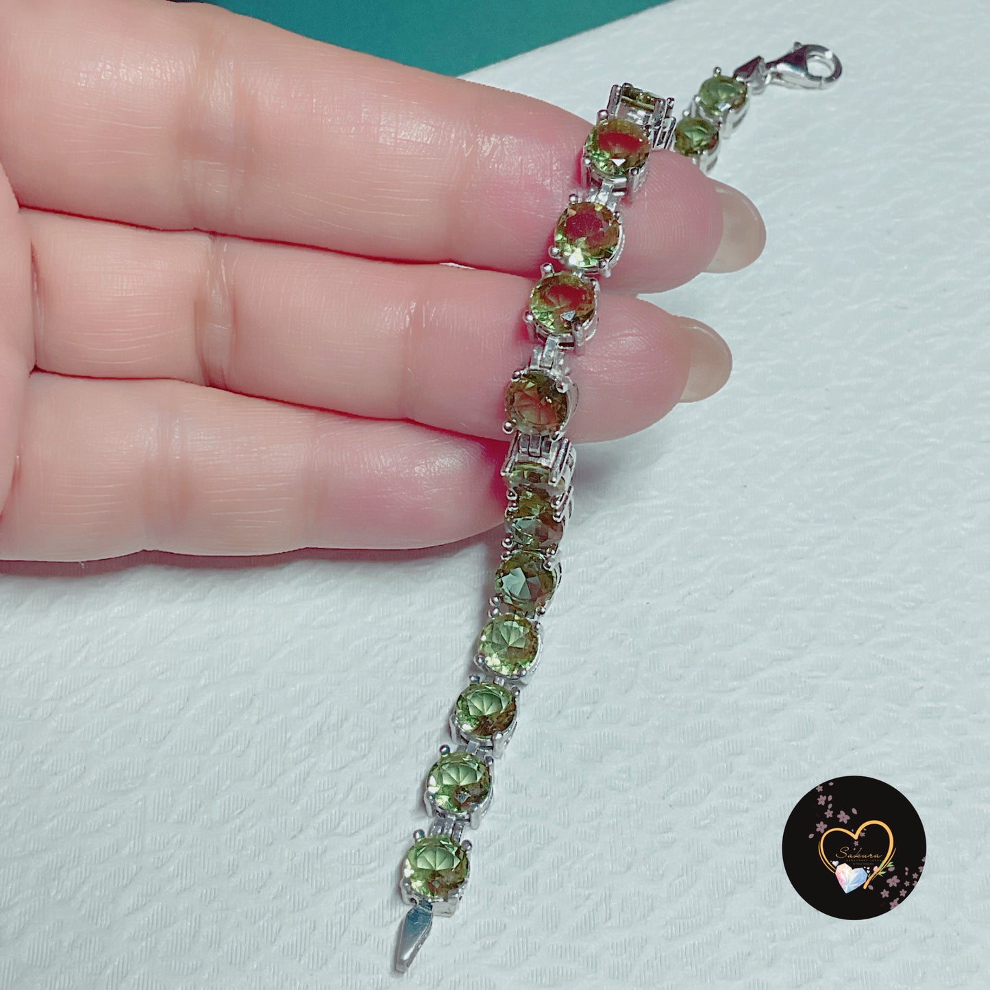 s925 Silver Natural Color~Changing Gemstone ZULTANITE Bracelet Round Cut