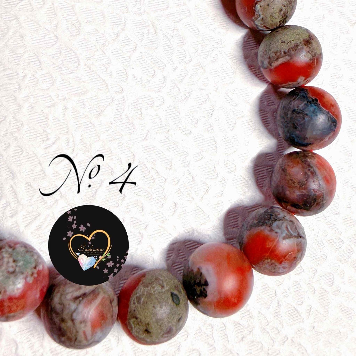 IRON Shell ( Vintage Gaze ) Southern RED Agate Bracelet