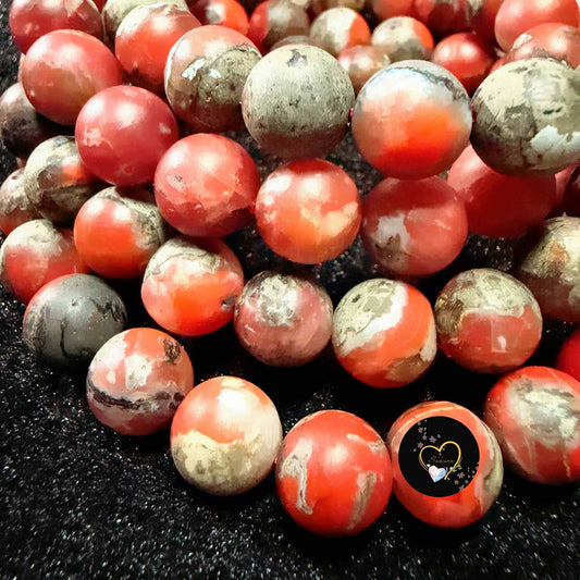 IRON Shell ( Vintage Gaze ) Southern RED Agate Bracelet