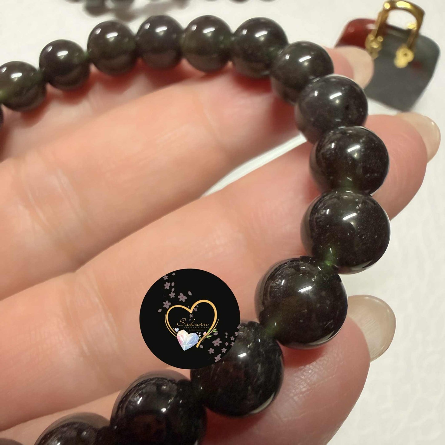 Natural Stone CHINTAMANI ( Saffordite ) Bracelet