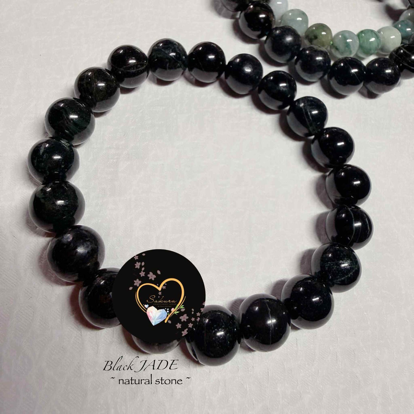 Natural BLACK Jade Bracelet