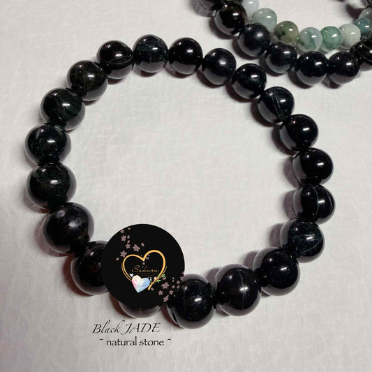 Natural BLACK Jade Bracelet